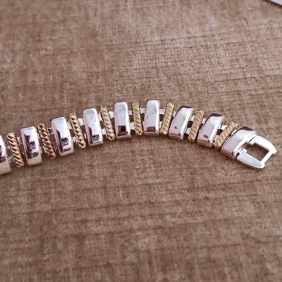Napier Gold Silver Tone Bracelet - Picture 4 of 8